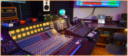 Mirror Sound Recording Studio's API 1608 Recording Console, best for music mixing and mastering.