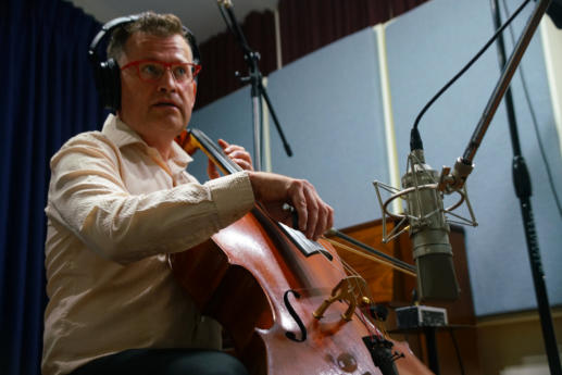 Cellist Badley Hawkins recording music News