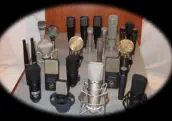 Collection of Mirror Sound's Microphone Equipment