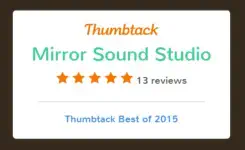 Thumbtack Banner showing off Mirror Sounds News